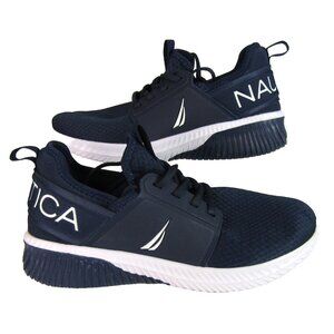 Nautica Men's Rainey Sport Blue Knit Lace-Up Lightweight Sneakers Size 8.5 Wide